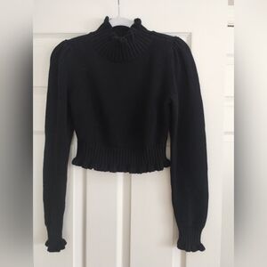 525 America Black Cotton Sweater Small